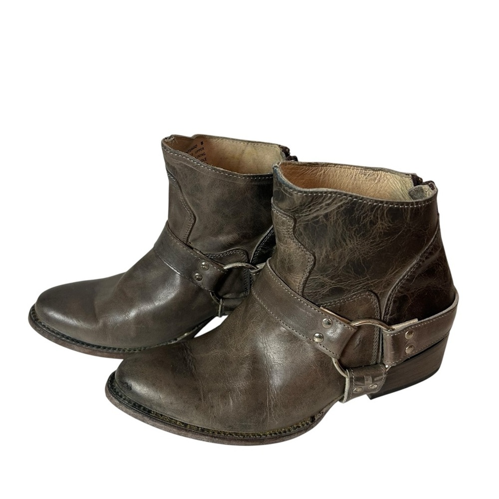 Freebird by Steven Womens Santiago Distressed Leather Harness Boots Size 8 - Picture 6 of 10